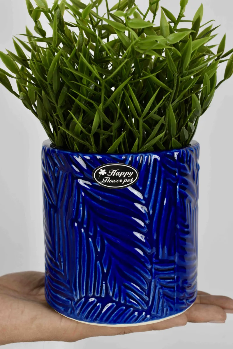 Classic Ceramic Planter — 5" Dia × 4.5" Height — Primary View
