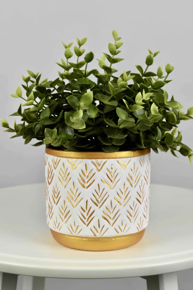Classic Ceramic Planter — 4" Dia × 3.5" Height — Primary View