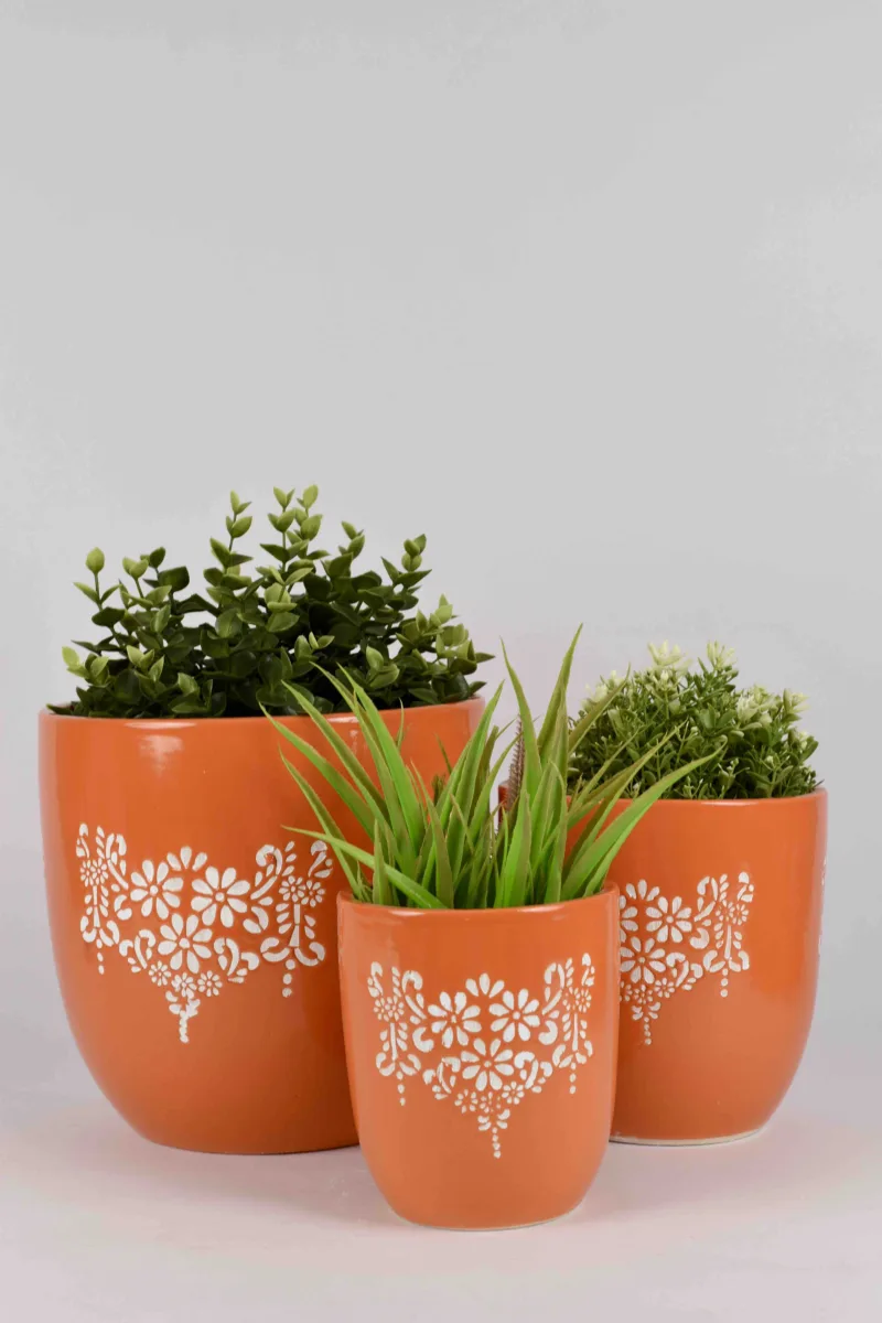 Classic Ceramic Planter — 5" Dia × 4" Height — Primary View