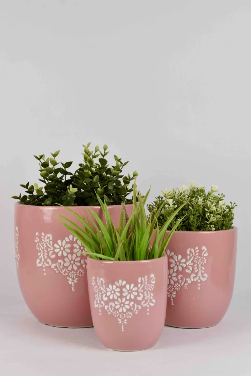 Classic Ceramic Planter — 5" Dia × 4" Height — Primary View