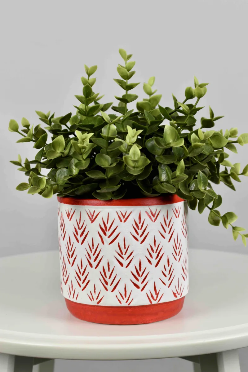 Classic Ceramic Planter — 4" Dia × 4" Height — Primary View