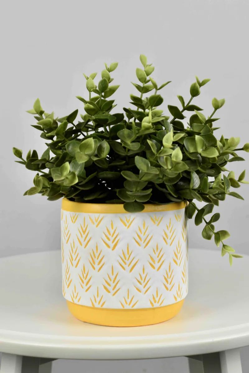 Classic Ceramic Planter — 4" Dia × 4" Height — Primary View