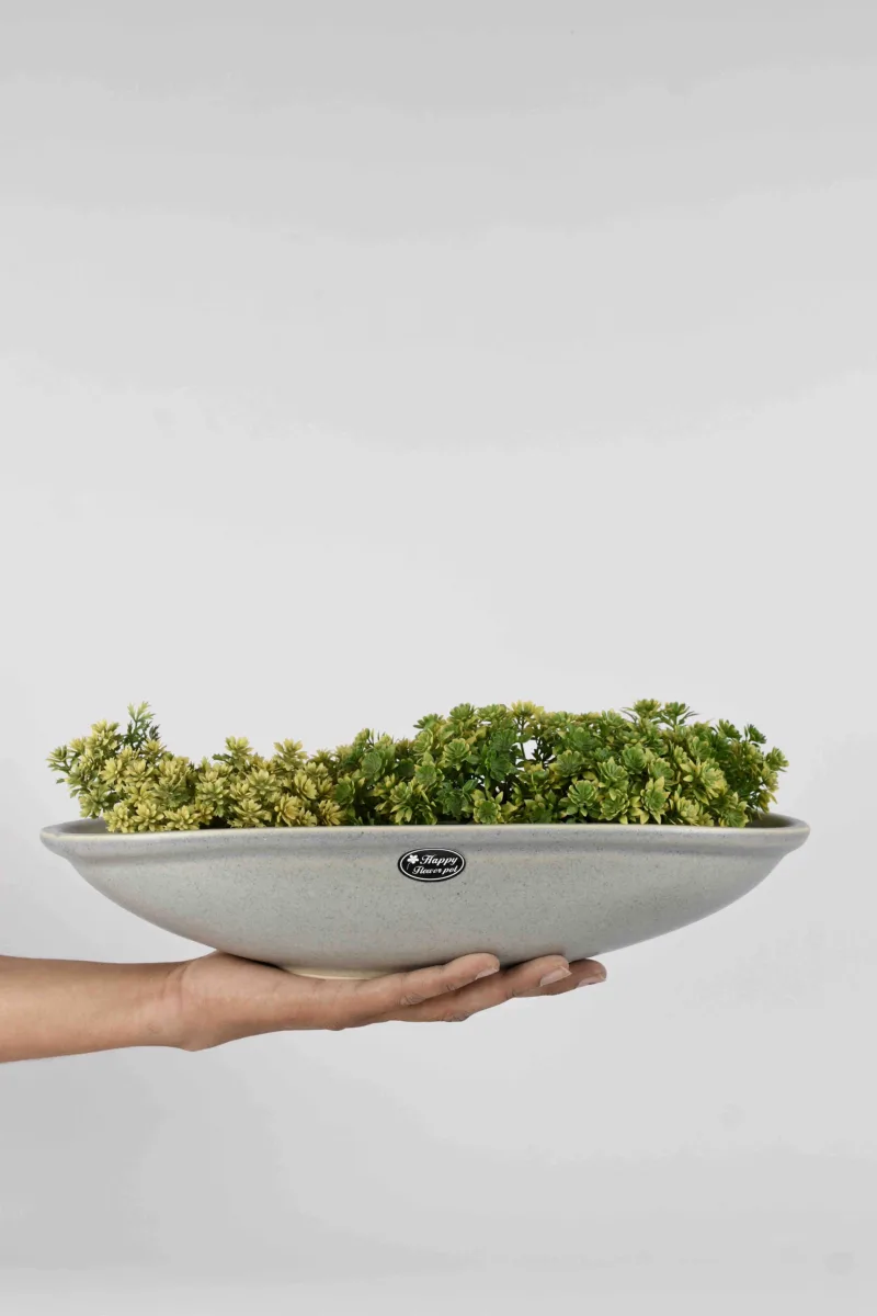 Classic Ceramic Planter — 4" Dia × 4" Height — Primary View
