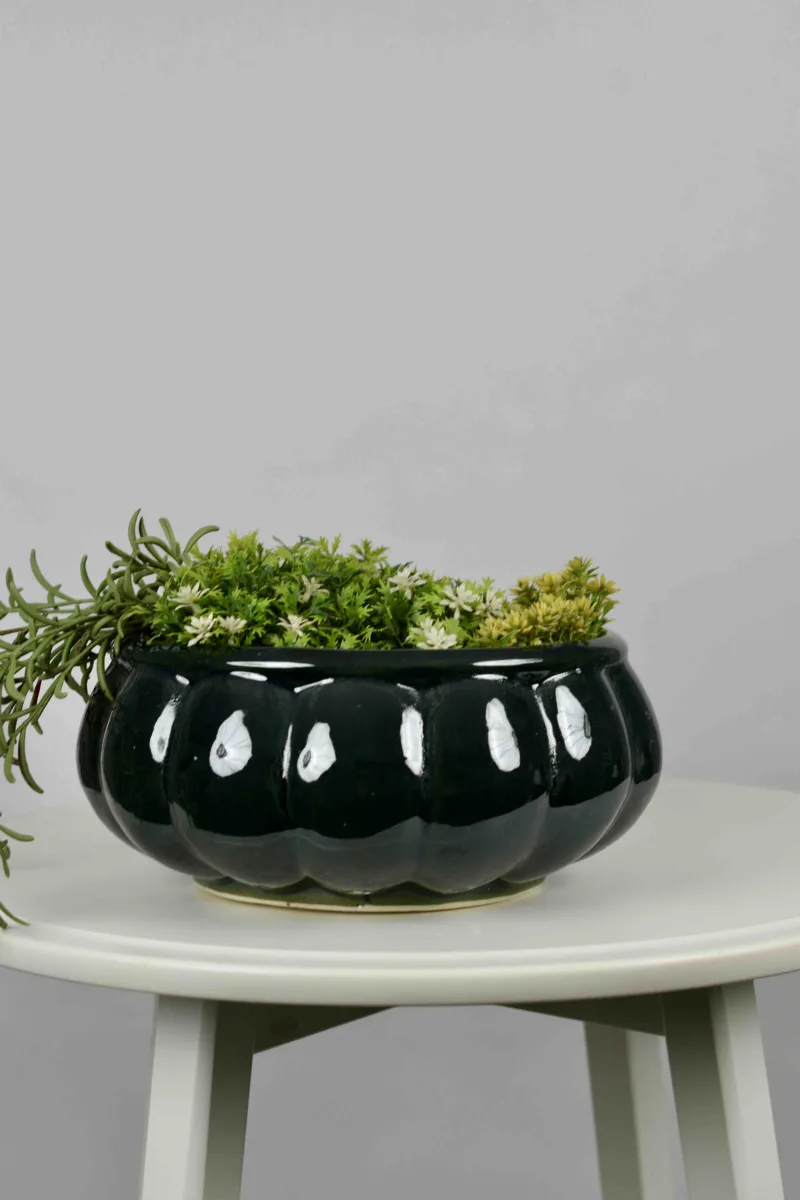 Classic Ceramic Planter — 6" Dia × 4" Height — Primary View