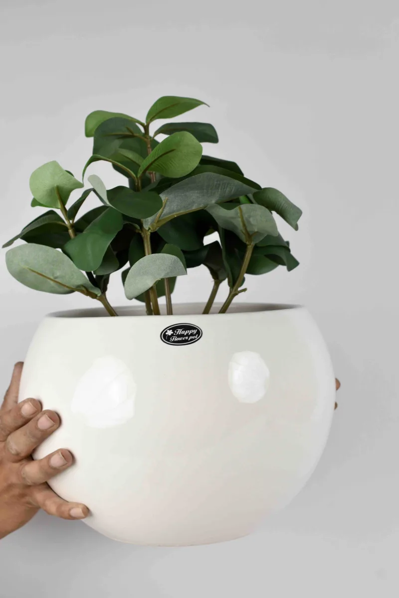 Classic Ceramic Planter — 6" Dia × 5" Height — Primary View