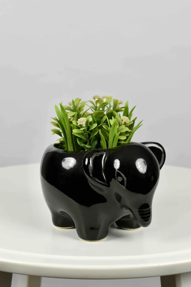 Classic Ceramic Planter — 4.5" Dia × 4" Height — Primary View