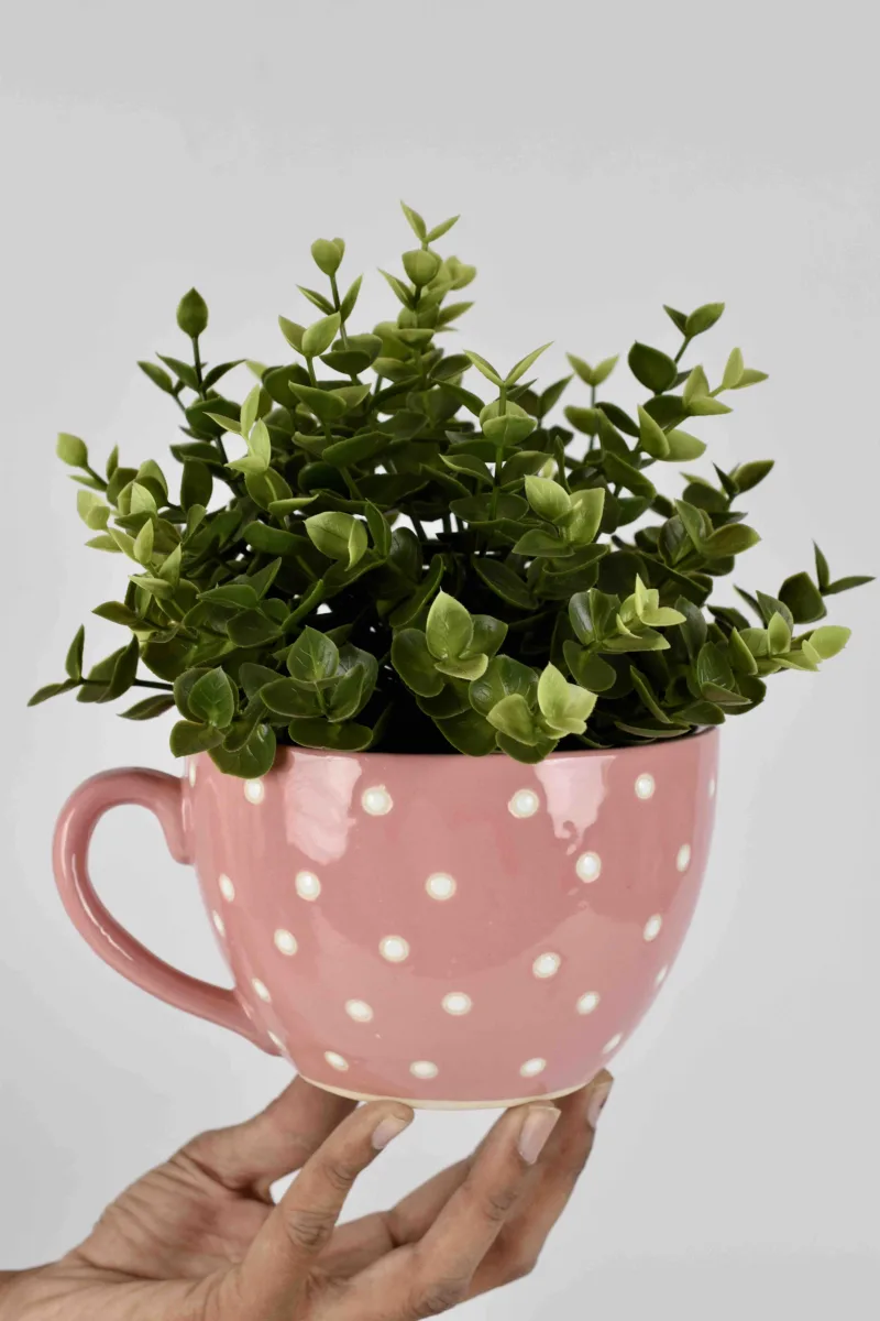 Classic Ceramic Planter — 4" Dia × 4" Height — Primary View