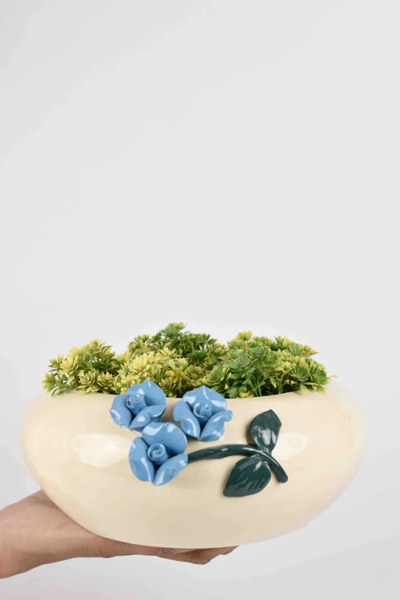 Classic Ceramic Planter — 5.5" Dia × 5" Height — Primary View