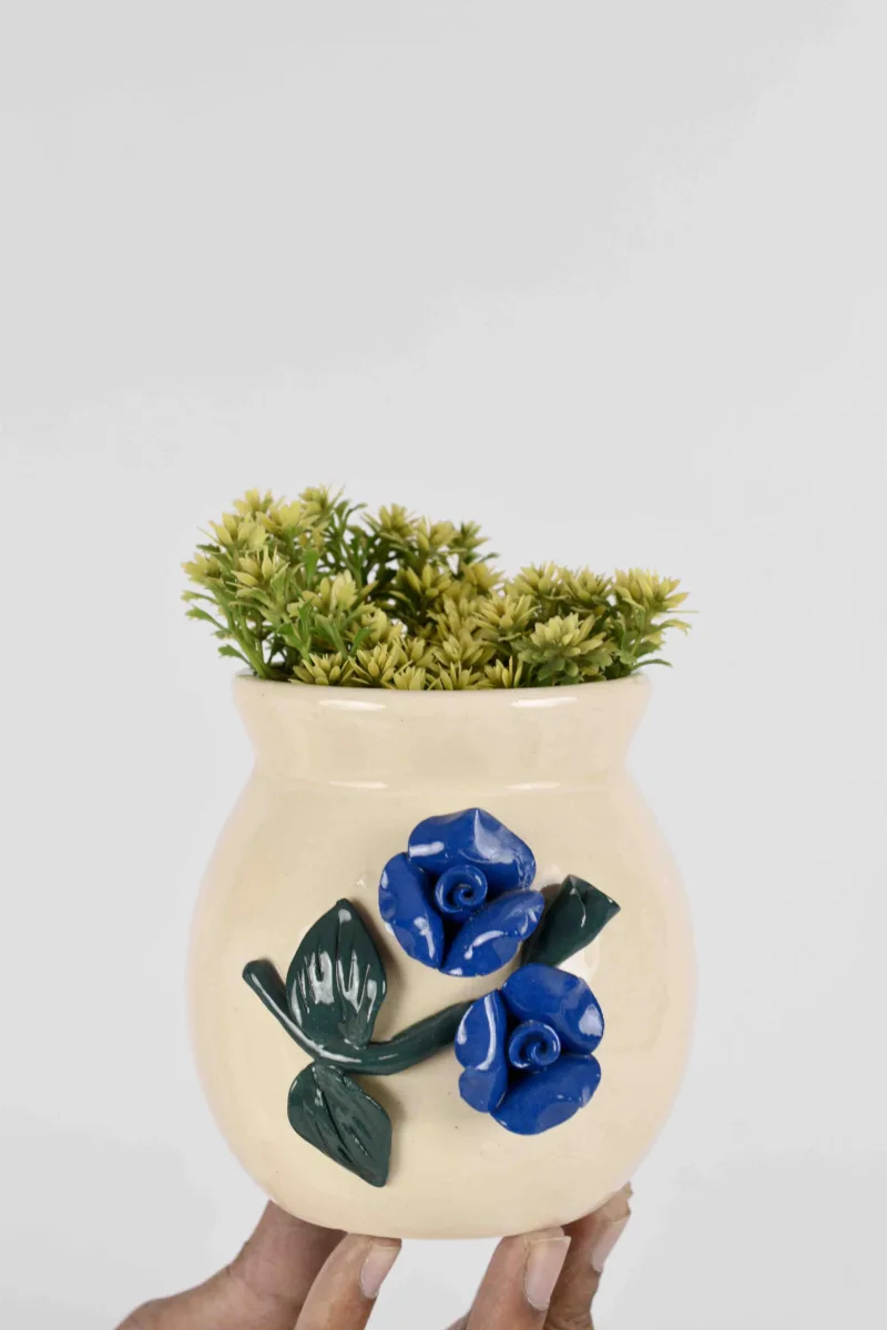 Classic Ceramic Planter — 5" Dia × 4.5" Height — Primary View