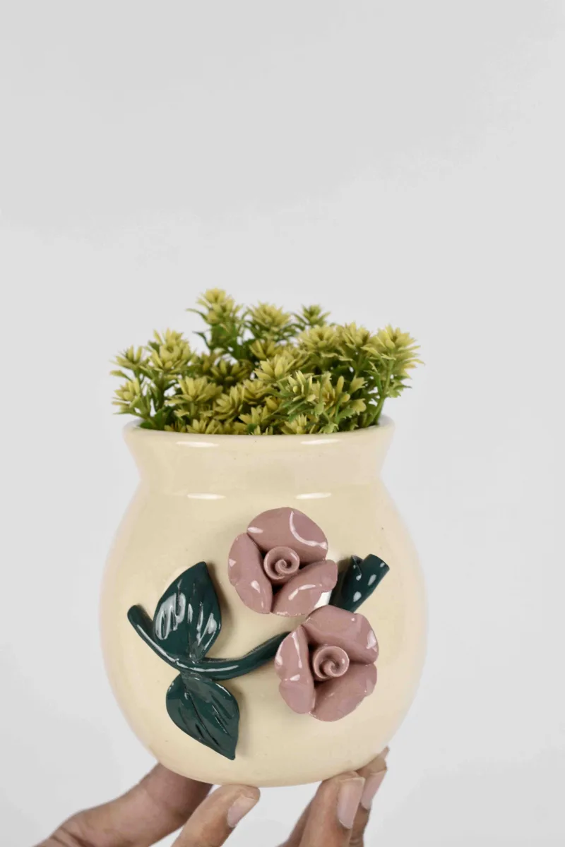 Classic Ceramic Planter — 5" Dia × 4" Height — Primary View
