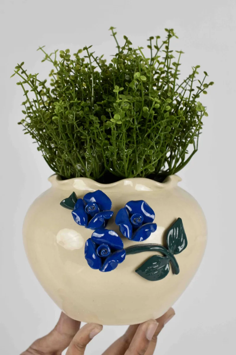 Classic Ceramic Planter — 23" Dia × 4.5" Height — Primary View