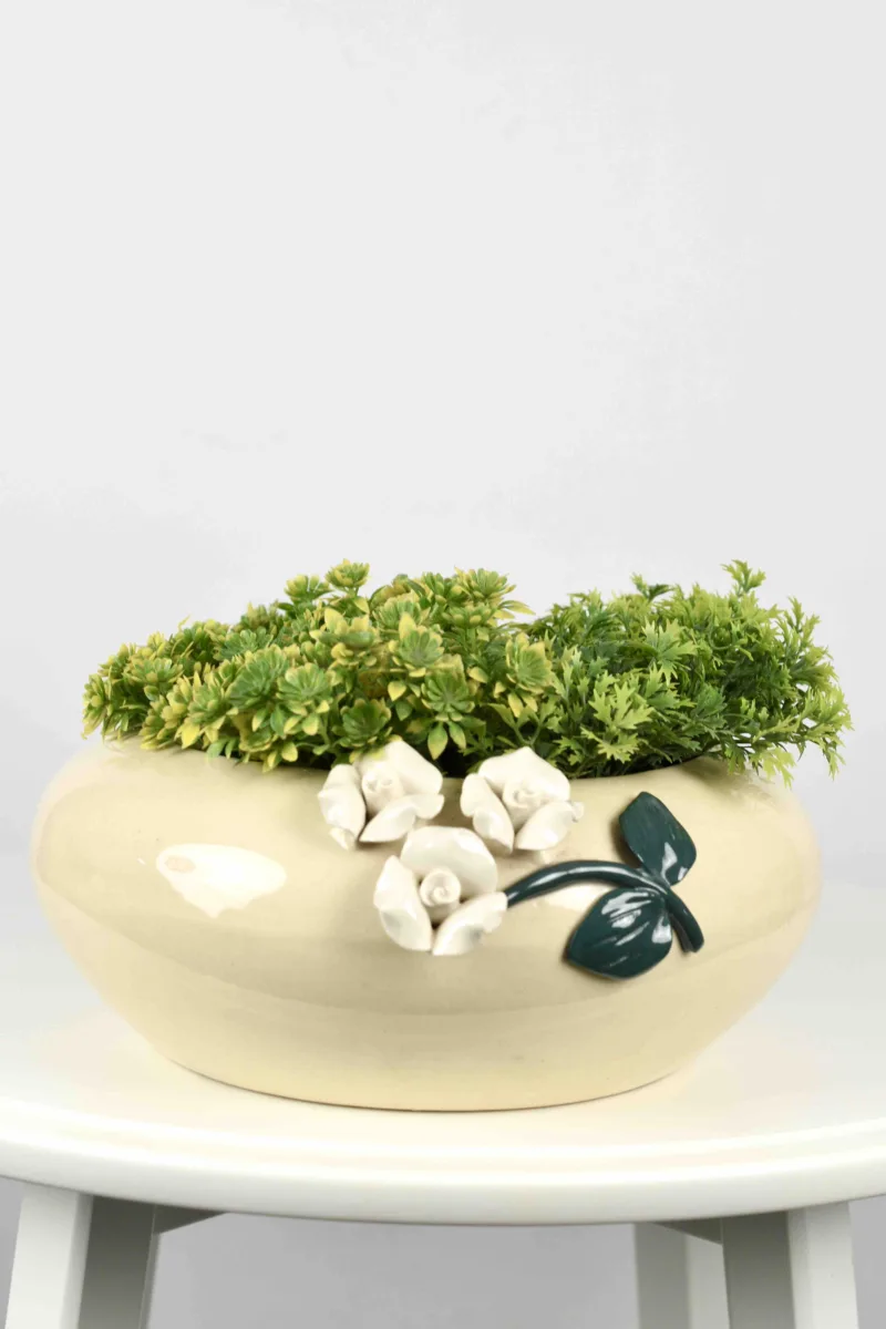 Classic Ceramic Planter — 5" Dia × 6.5" Height — Primary View