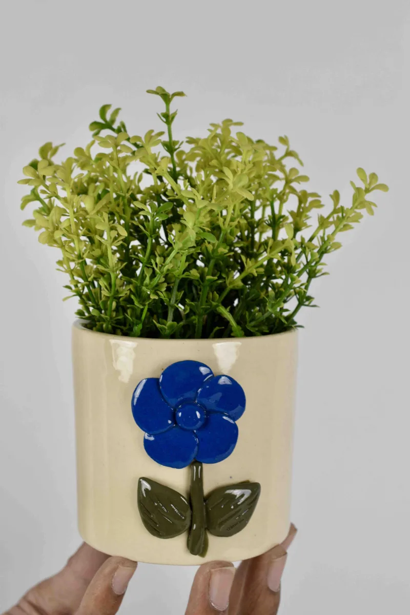 Classic Ceramic Planter — 11" Dia × 8" Height — Primary View