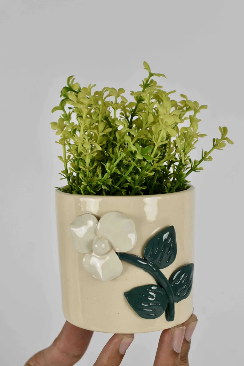 Classic Ceramic Planter — 7" Dia × 7" Height — Primary View