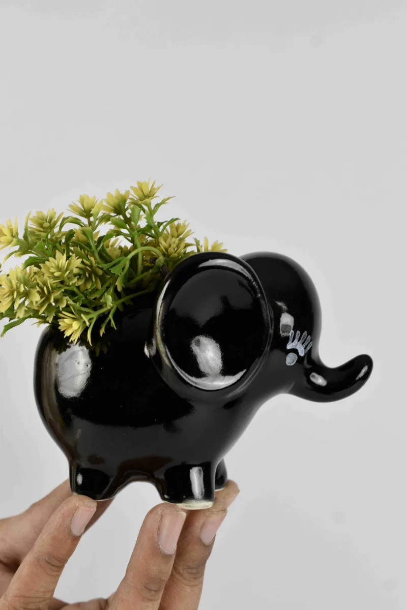 Classic Ceramic Planter — 7.5" Dia × 4" Height — Primary View