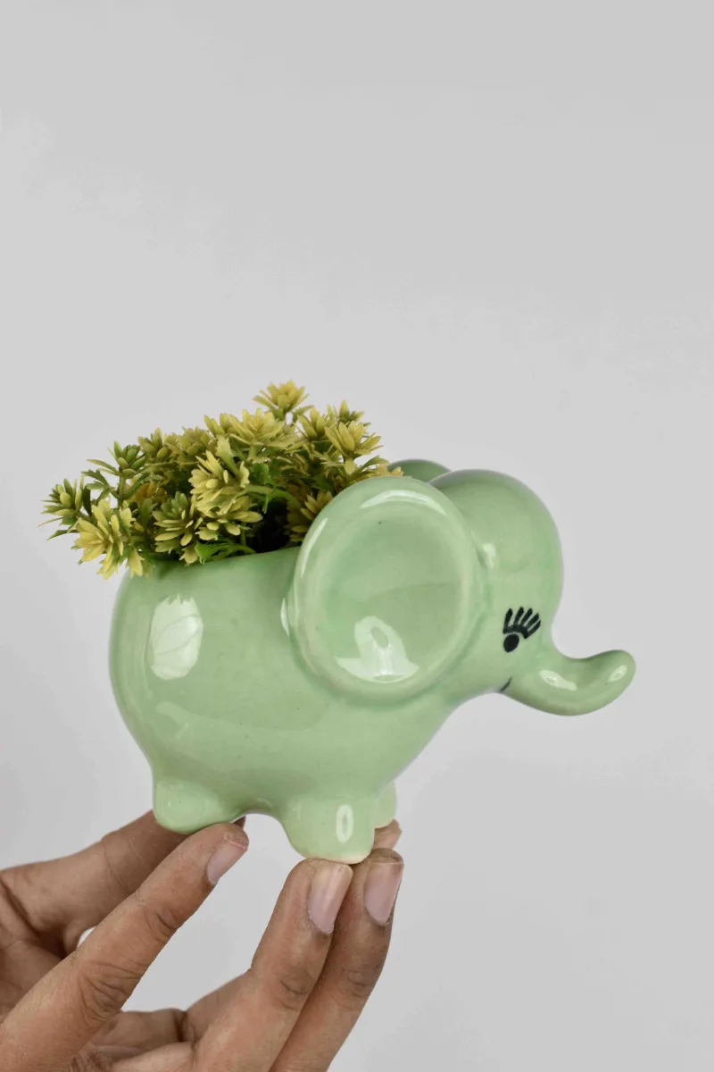 Classic Ceramic Planter — 4" Dia × 5" Height — Primary View