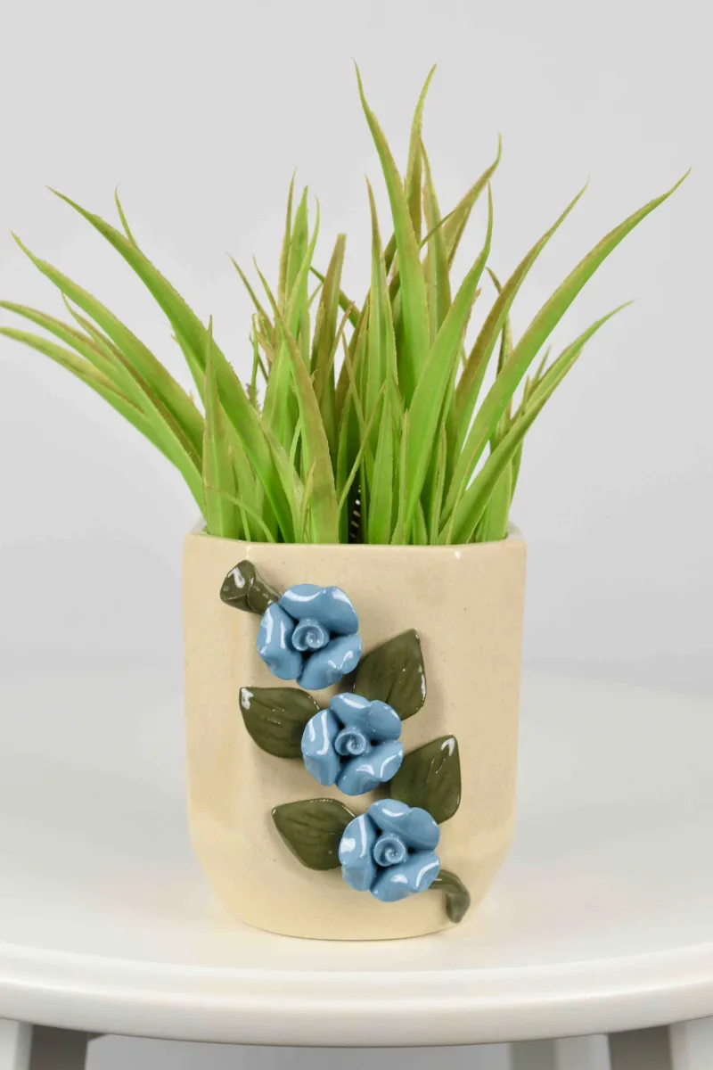 Classic Ceramic Planter — 6" Dia × 4.5" Height — Primary View