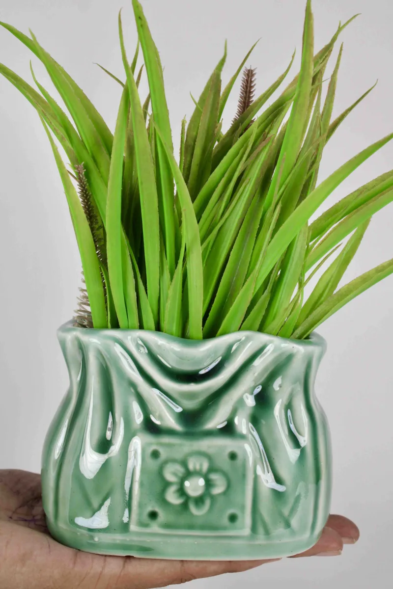 Classic Ceramic Planter — 4" Dia × 4.5" Height — Primary View