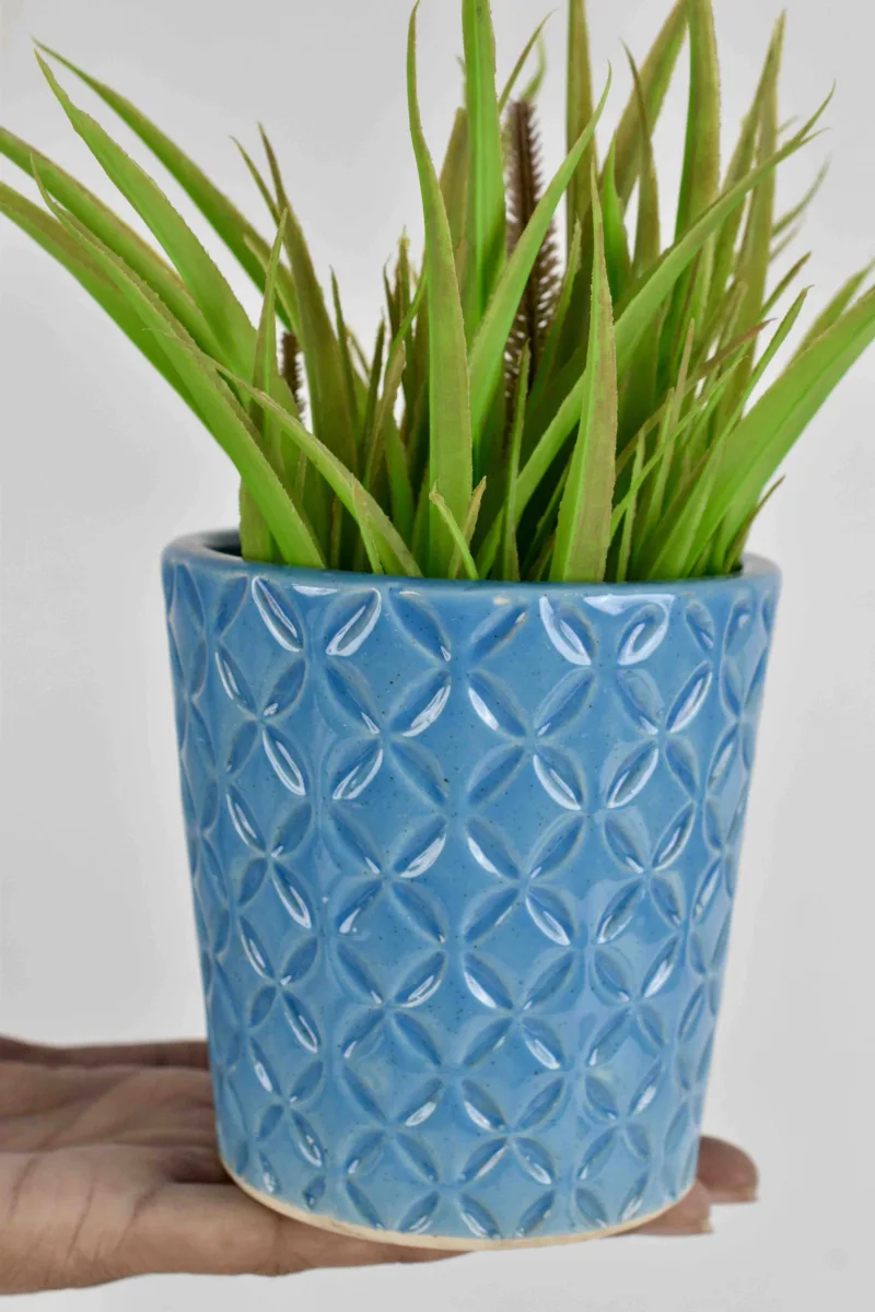 Classic Ceramic Planter — 6" Dia × 4.5" Height — Primary View
