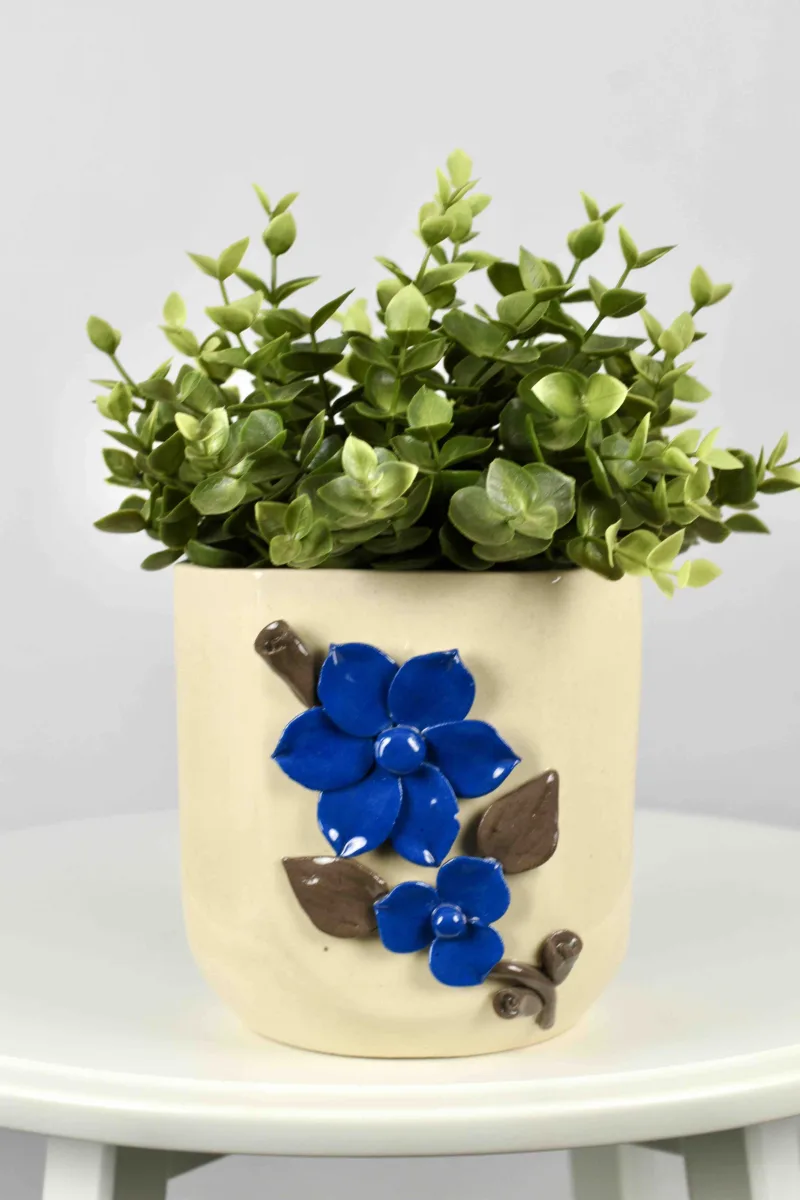 Classic Ceramic Planter — 6" Dia × 4.5" Height — Primary View