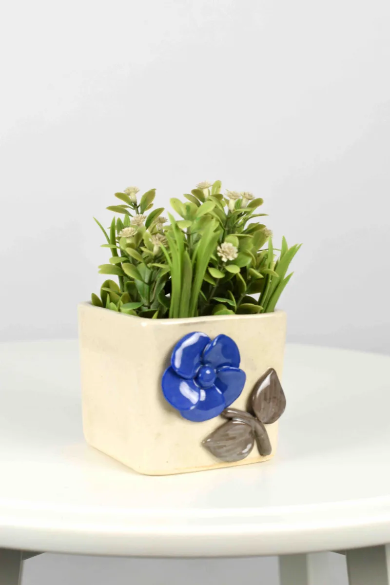 Classic Ceramic Planter — 6.5" Dia × 5.5" Height — Primary View