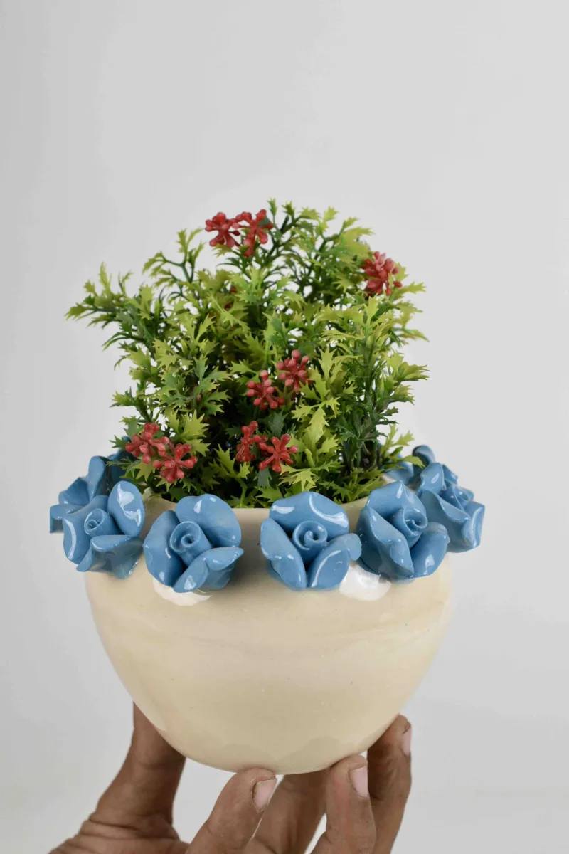 Classic Ceramic Planter — 6.5" Dia × 5.5" Height — Primary View