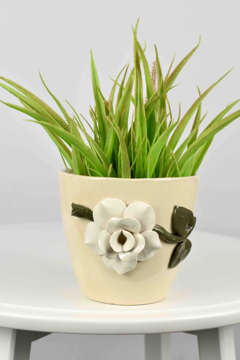Classic Ceramic Planter — 4.5" Dia × 4.5" Height — Primary View