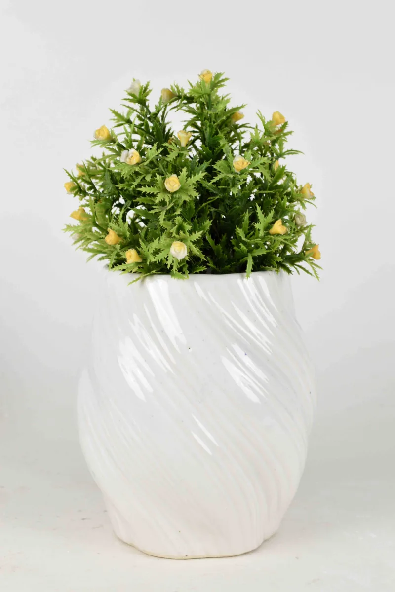 Classic Ceramic Planter — 7" Dia × 5" Height — Primary View