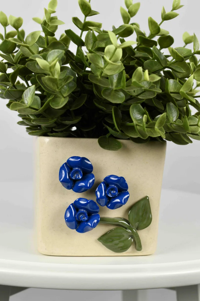 Classic Ceramic Planter — 4" Dia × 3.5" Height — Primary View