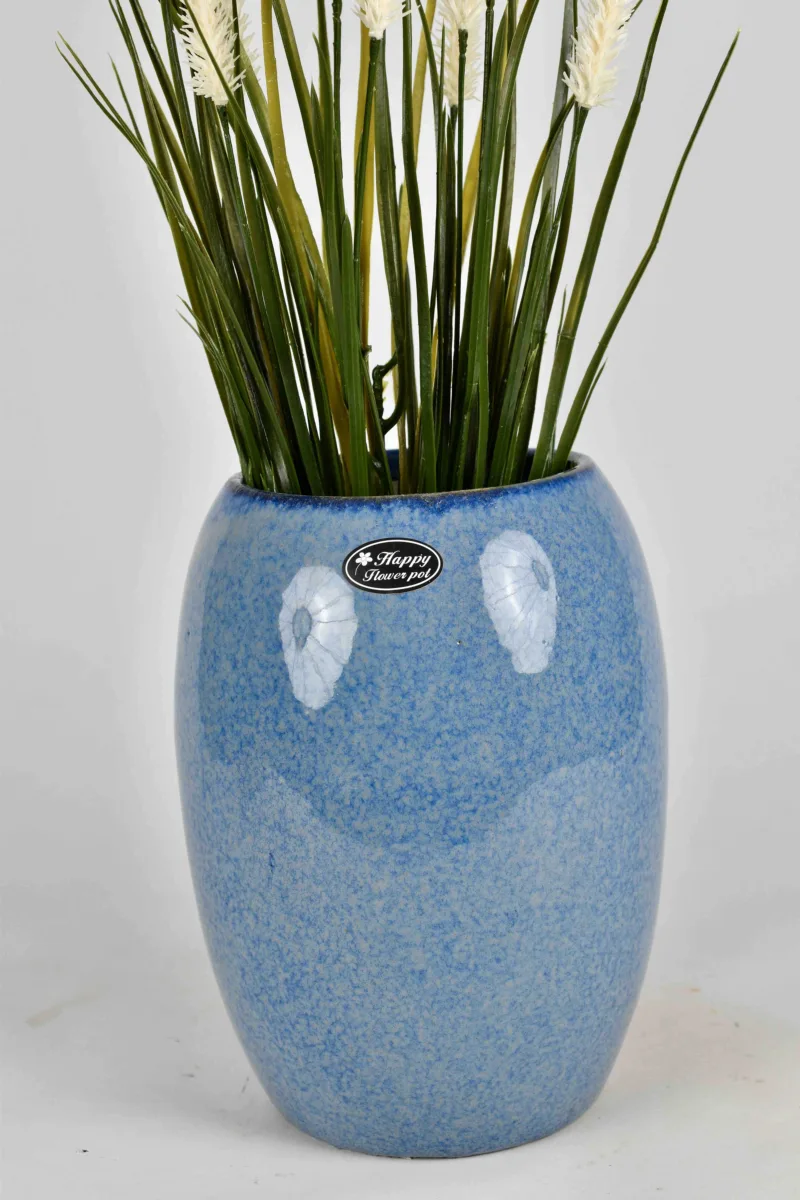 Classic Ceramic Planter — 10" Dia × 4" Height — Primary View