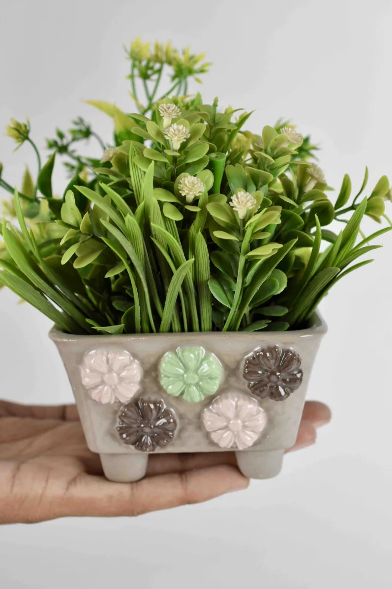 Classic Ceramic Planter — 3.5" Dia × 3.5" Height — Primary View