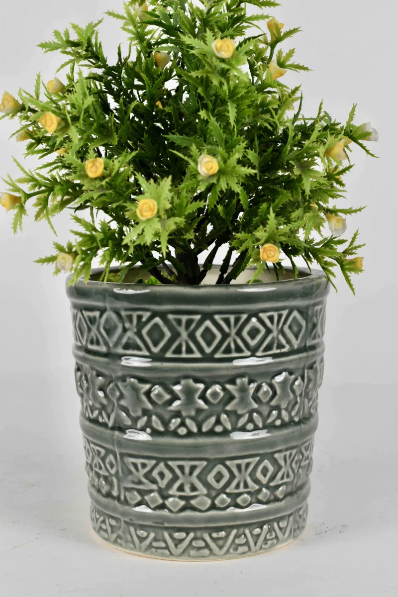 Classic Ceramic Planter — 3.5" Dia × 3.5" Height — Primary View