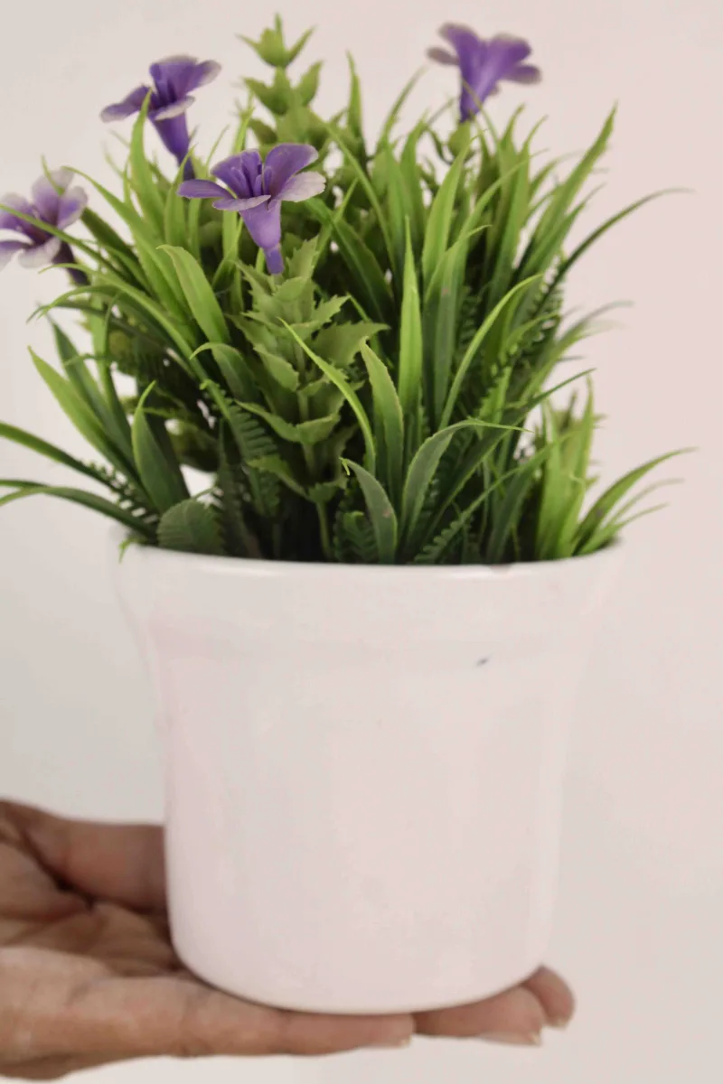 Classic Ceramic Planter — 4" Dia × 5" Height — Primary View