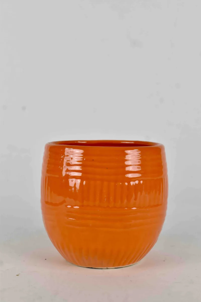 Classic Ceramic Planter — 6.5" Dia × 4.5" Height — Primary View