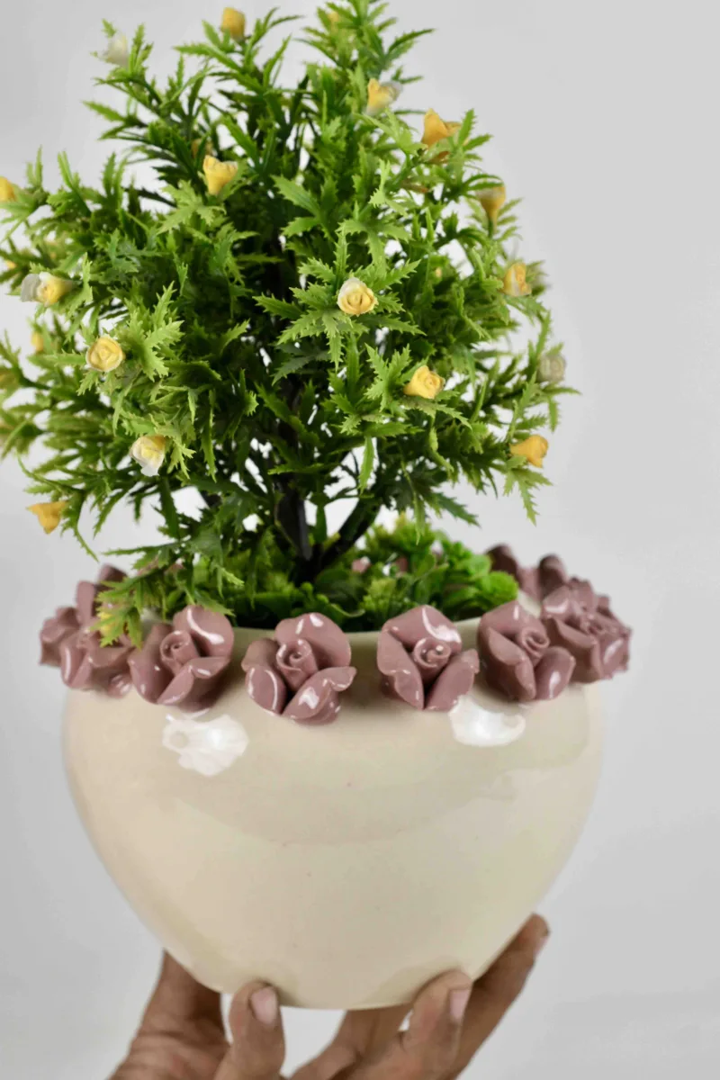 Classic Ceramic Planter — 4.5" Dia × 4.5" Height — Primary View