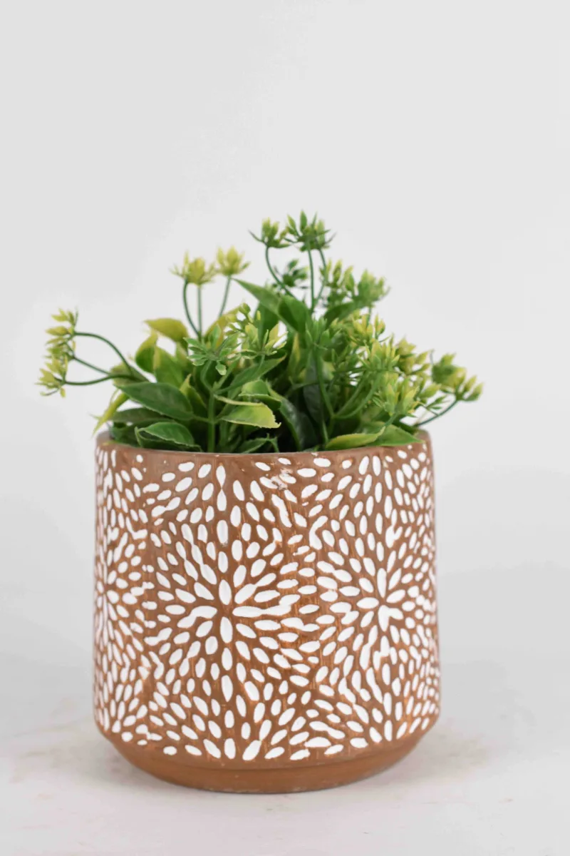 Classic Ceramic Planter — 15" Dia × 4" Height — Primary View