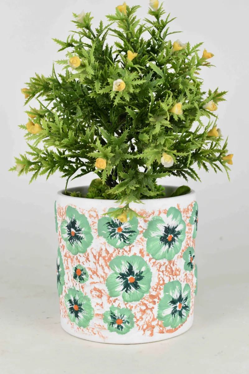 Classic Ceramic Planter — 6" Dia × 4" Height — Primary View