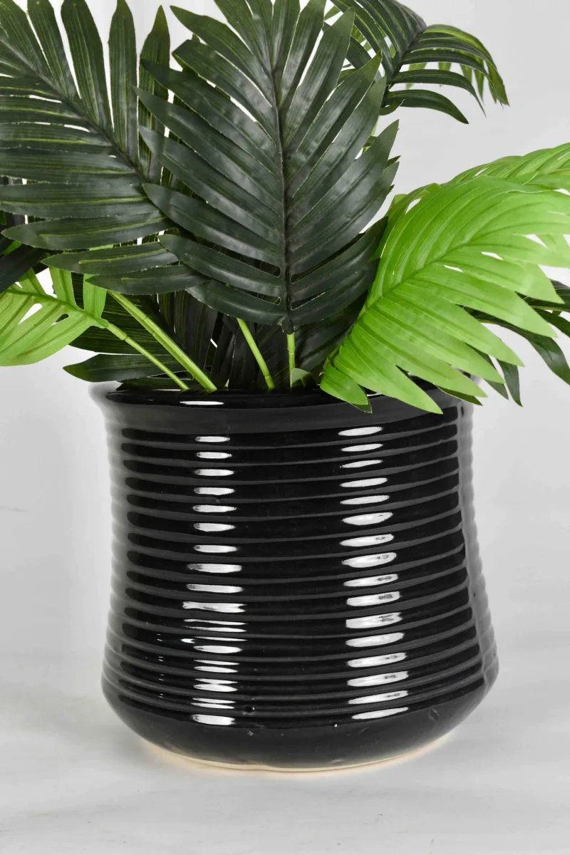 Classic Ceramic Planter — 4" Dia × 4" Height — Primary View