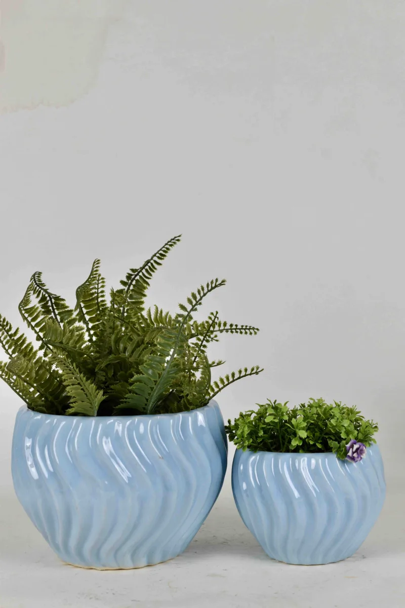 Classic Ceramic Planter — 6" Dia × 4.5" Height — Primary View