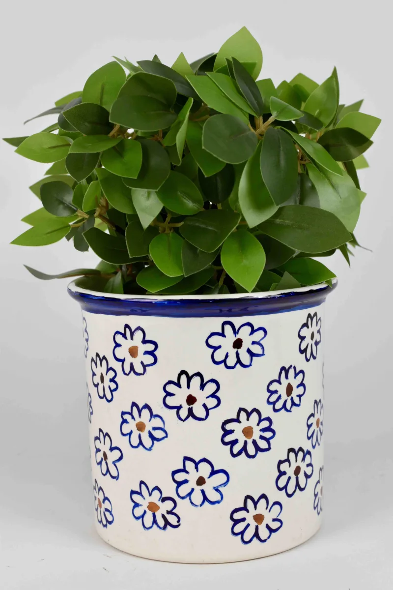 Classic Ceramic Planter — 6" Dia × 7" Height — Primary View