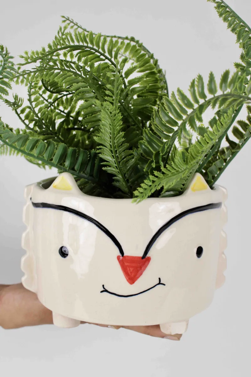 Classic Ceramic Planter — 5" Dia × 5" Height — Primary View