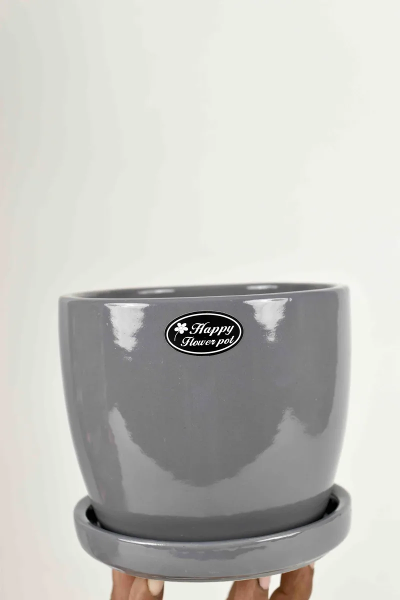 Classic Ceramic Planter — 7" Dia × 10" Height — Primary View
