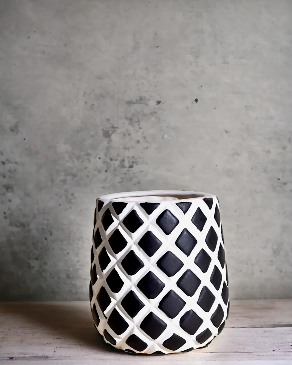 Classic Ceramic Planter — 4" Dia × 2.5" Height — Primary View
