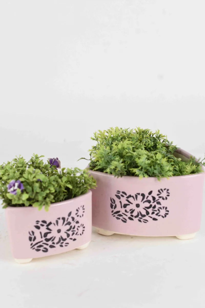 Classic Ceramic Planter — 5" Dia × 4" Height — Primary View