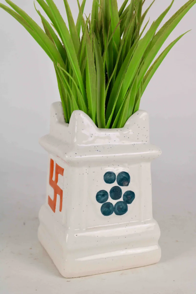 Classic Ceramic Planter — 7" Dia × 6.5" Height — Primary View