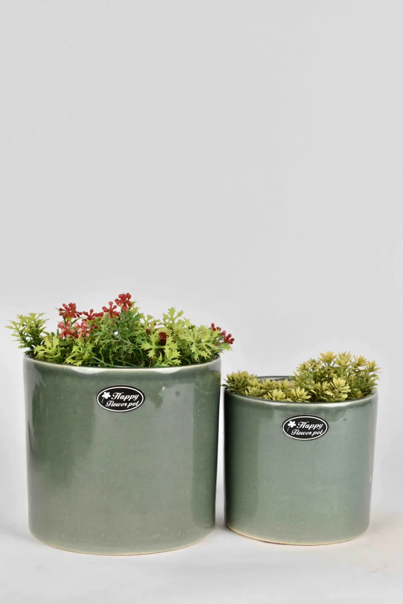 Classic Ceramic Planter — 6.5" Dia × 5.5" Height — Primary View