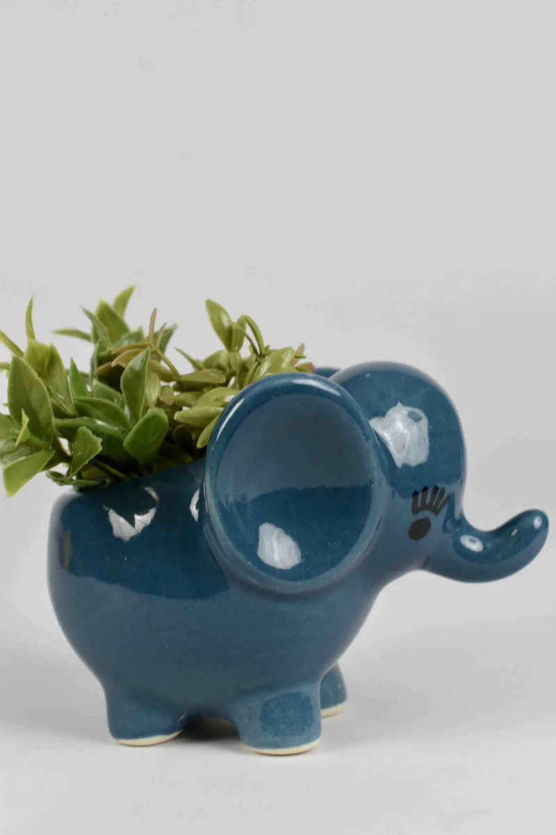 Classic Ceramic Planter — 4" Dia × 3.5" Height — Primary View