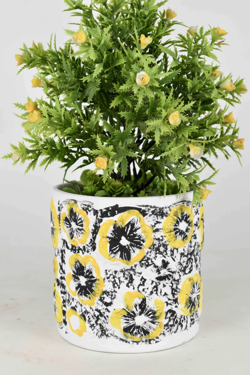 Classic Ceramic Planter — 4" Dia × 3" Height — Primary View