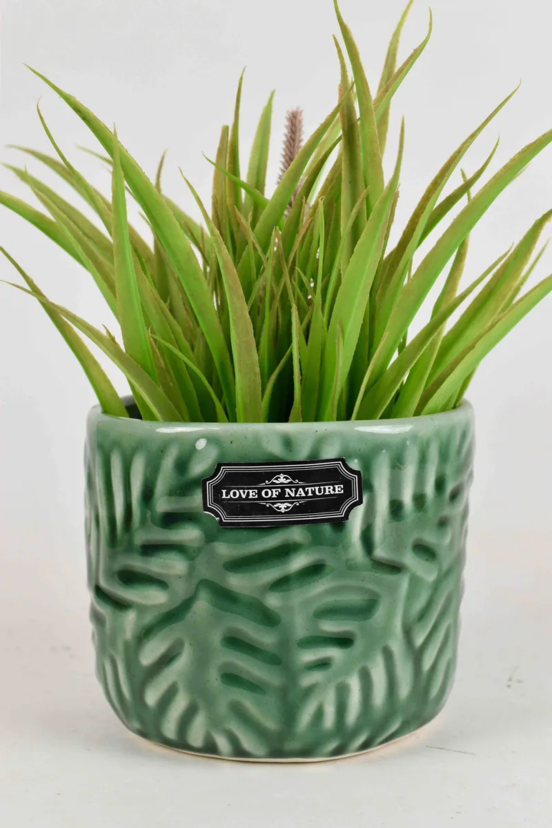 Classic Ceramic Planter — 4" Dia × 4" Height — Primary View