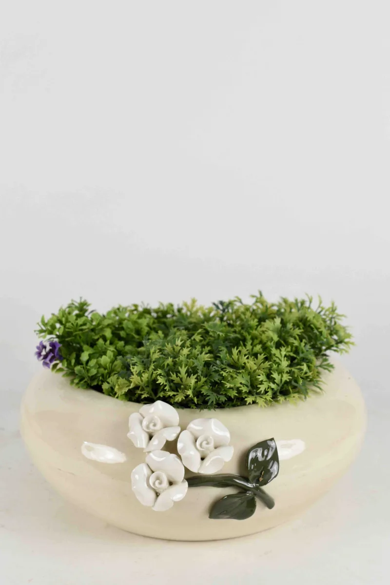 Classic Ceramic Planter — 6" Dia × 5" Height — Primary View